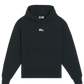 Heavyweight More amoure hoodie in black with a central mini Ma. logo design 